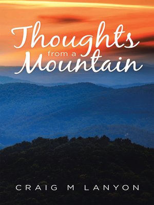 cover image of Thoughts from a Mountain
